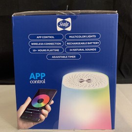Sealy Night Light & White Noise Therapy Sound Machine Bluetooth & App Control