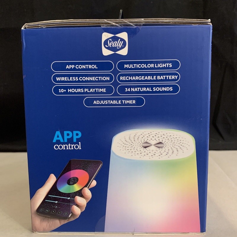 Sealy Night Light & White Noise Therapy Sound Machine Bluetooth