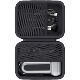 Khanka for WOLFBOX Compressed Air Duster MF100 MF50, Dust Blower and Air Blower Hard Case, Bag with Mesh Pocket for WOLFBOX MF100 MF50 Accessories, Case Only (Black)