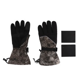 1Pair Heated Gloves DC Connection Battery Powered Touchscreen 3 Adjustable Temperature Electric Gloves for Ski Cycling