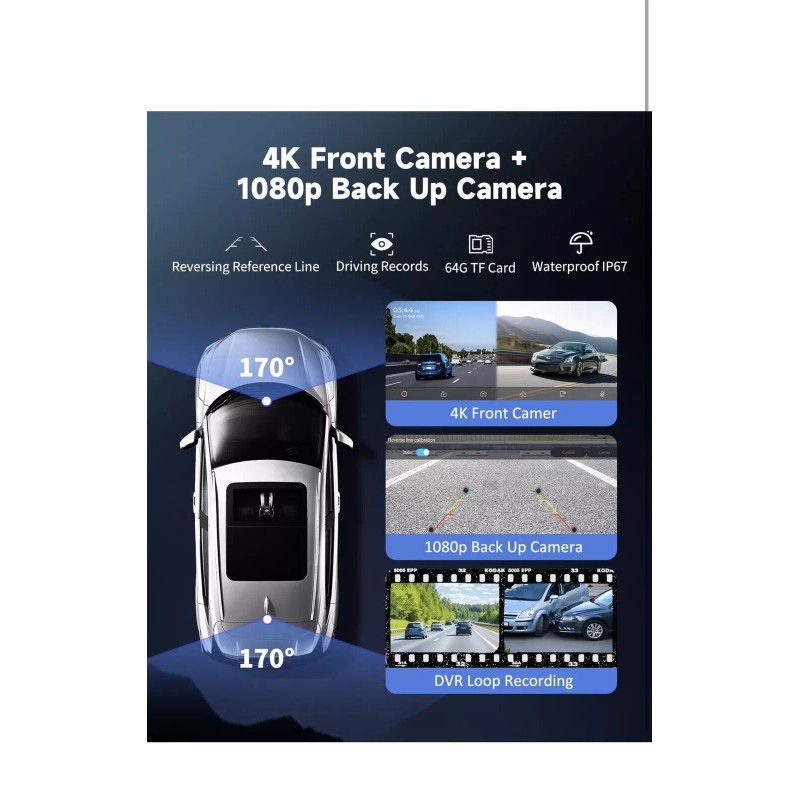 kuayvan Wireless Portable Carplay Screen for Car - 10.26Inch Carplay