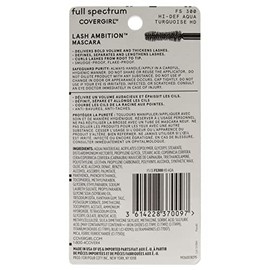 Covergirl Full Spectrum Lash Ambition Mascara, Hi-Def Aqua, 0.3 Fluid Ounce