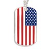 PinMart's American Flag Dog Tag - Engravable