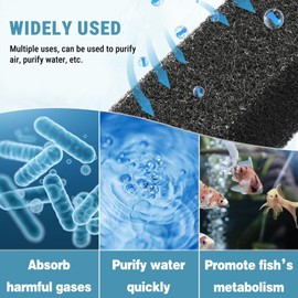 Uadme Carbon Filter, Carbon Sponge Filter Pad Kitchen Compost Bins Filter removes Odor VOC Replacement,Keep Home Fresh for Holmes Air Purifier,4-Pack