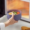 700ml Circular Silicone Lunch Box - Microwave Safe Leakproof Bento