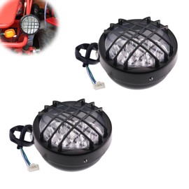PRO BAT 12V LED 3Wire Front Head Light ATV Headlight Lamp Fits for 50cc 70cc 90cc 110cc 125cc 150cc 200cc ATV Quad 4 Wheeler Go Kart Roketa Sunl Taotao Coolsport, 2Pcs