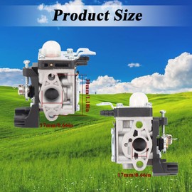 Carburetor 26X Kit A021004600 for ECHO SRM-2620 SRM2620 SRM 2620 C262 LE262 T262 T262X A021004601 Air Filter A226002030 String Trimmer Parts Fuel Filter Line Spark Plug Gasket