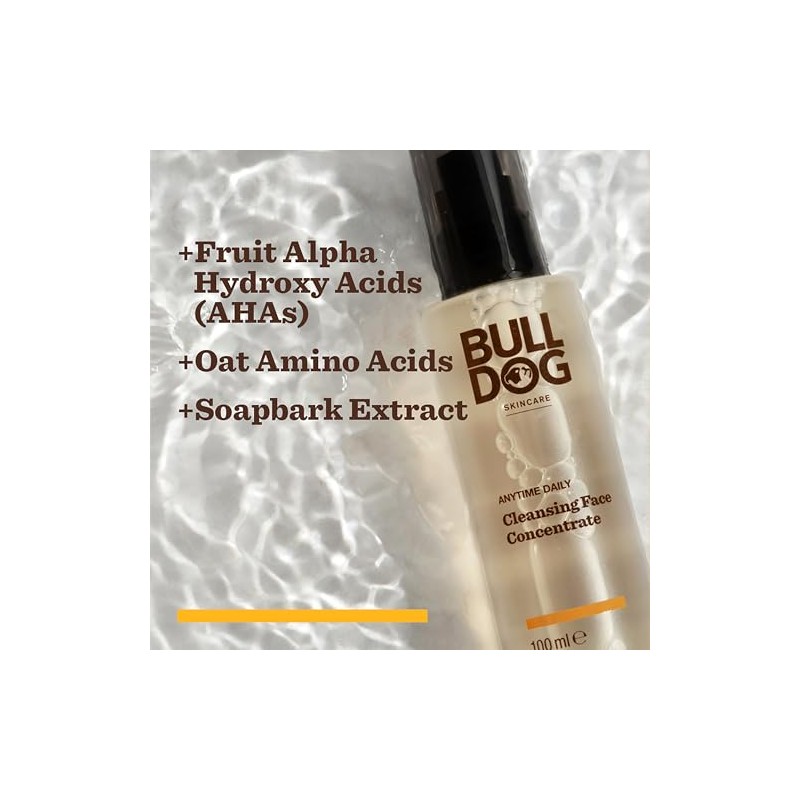 BULLDOG SKINCARE Anytime Daily Cleansing Concentrate Face Wash, 100ml