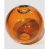 Globe New: Old Stock Hand Blown 3" Diameter Amber Glass