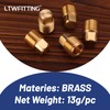 LTWFITTING Brass Fitting Pipe Square Head Plug 1/4 Male Male