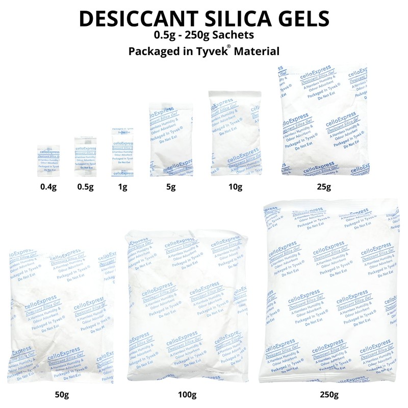 celloexpress 10g Silica Gel Pouches - Pack of 5 -