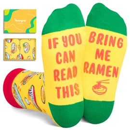 HAPPYPOP Gifts For 7-9 Years Old Boys Girls Kids, Ramen Gifts Ramen Noodle Gifts Pasta Spagetti Food Socks