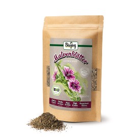Biojoy Organic Mallow Leaf Tea (100g), Dried and Cut, Malva sylvestris