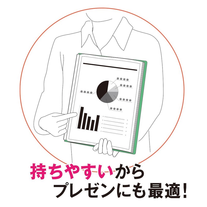 King Jim Clear File Patant A4 20 Pockets, Clear, 182TPN