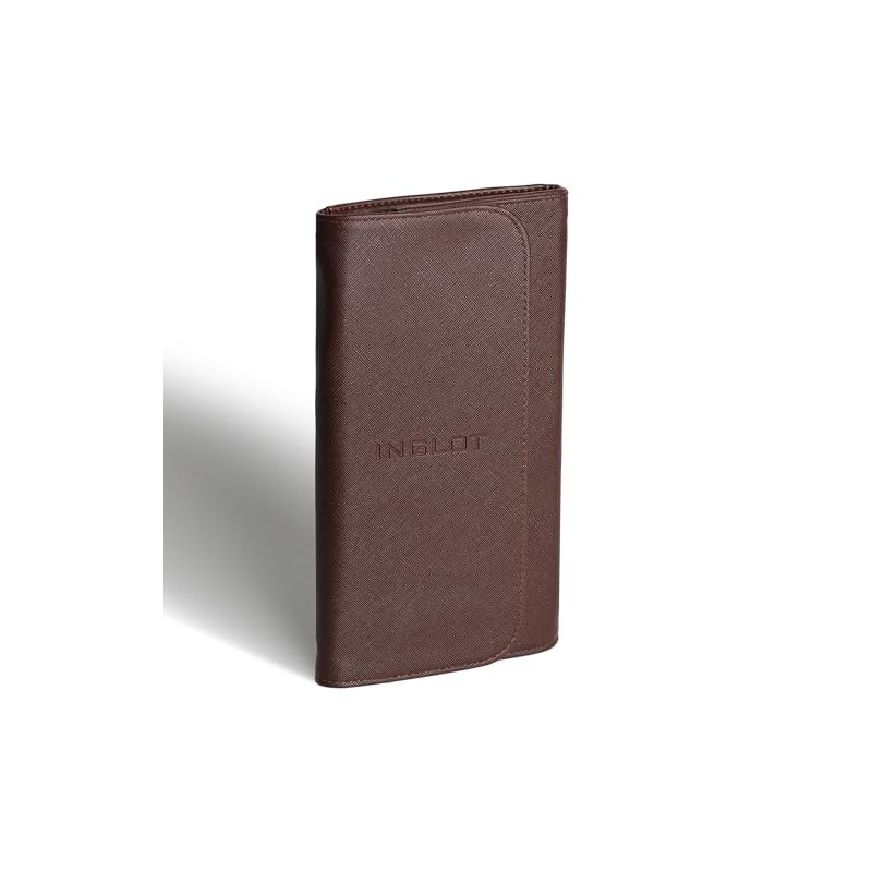 Ten Professional Makeup Brushes Set with Case and Pouch Soft