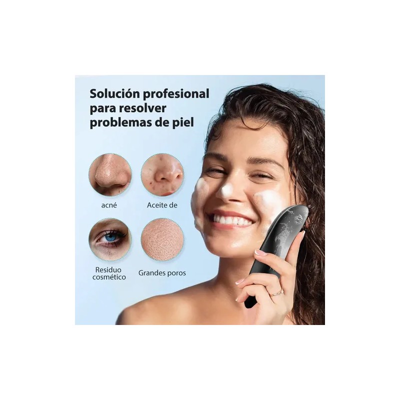 Coslus Cepillo Limpiador Facial Portátil De Silicona Imperme