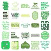 50PCS Green Motivational Stickers, Motivational English Phrases Sticker Packs for