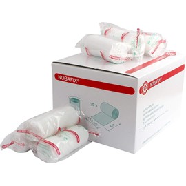 NOBA NOBAFIX Elastische Mullbinden, 20 Stück, 10 cm x 4 m