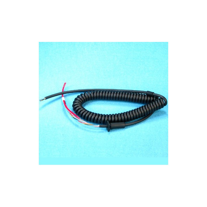 Replacement MIC CORD - 6 wire - 10 Ft Coiled