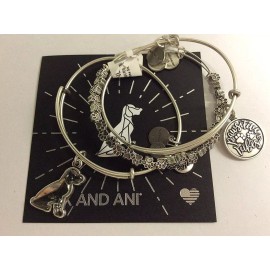 Alex and Ani Pawsitive Vibes Set of 3 Bangle Bracelet Rafaelian Silver NWTBC