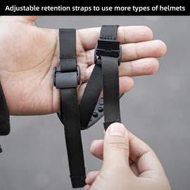 SOH Magnetic Motorcycle Helmet Chin Strap Mount, Motorcycle Helmet Mount Compatible with Go Pro13/12/11/10/9, DJI Action 5 Pro/4/3, Insta360 ONE R,AKASO/Campark/YI and More