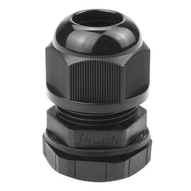 25 Pcs 1/2" IP68 Strain Relief Nylon Cord Grip NPT Cable Glands Adjustable UL Listed and RoHS Compliant (Black)