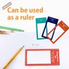 MAGDEPO 3X Bookmark Magnifying Card Pocket Size Plastic Fresnel Lens