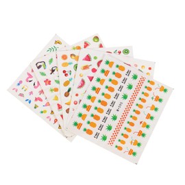 KONTONTY DIY Decorative Stickers 10 Pack Nail Art Decals for Journals Scrapbooks Luggage