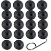DEROACE 20pcs Wheel Lug nut Covers caps + Removal Tool-