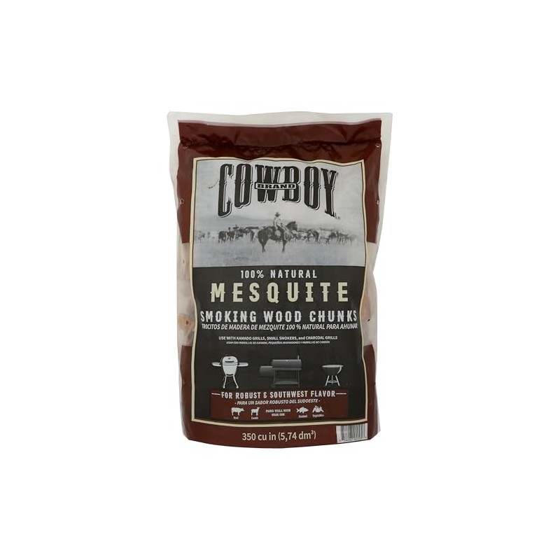 Cowboy 52230 Mesquite Wood Chunks, 6/350 Cubic Inch