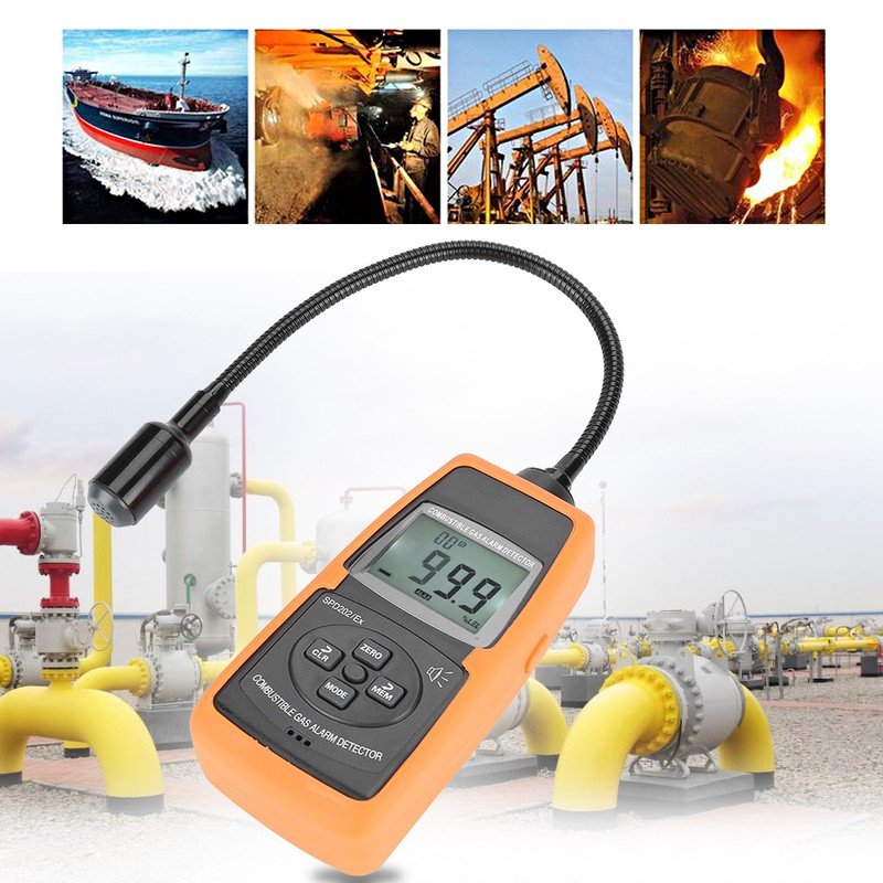 SPD202/EX Digital Combustible Gas Detector Natural LPG Coal Alarm Tester