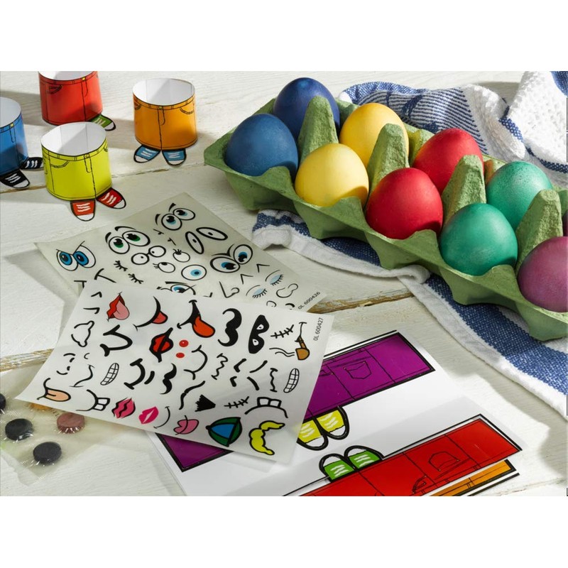 Heitmann Egg Paints - Cheeky Eggheads - Dyeing Tablets, Stickers