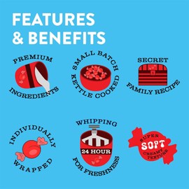 Taffy Town Saltwater Taffy - Assorted | Gourmet | Nougat-Style Candy| Soft & Delicious| Sumer Snack Treats| Party Good Candies | 3.5 oz