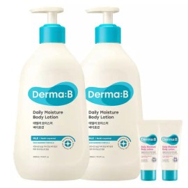Dermabi 더마비 데일리 바디로션 400ml2개+튜브견본2개 [울트라 모이스처 바디크림 200ml] Dermave Daily Body Lotion 400ml x 2 + 2 Tube Samples [Ultra Moisture Body Cream 200ml]