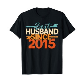 10th Wedding Anniversary Graphic since 2015 Husband 10 Years T-Shirt