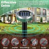 Solar Powered Mole Repellent 10 Pack, Effective Ultrasonic Gopher Repeller