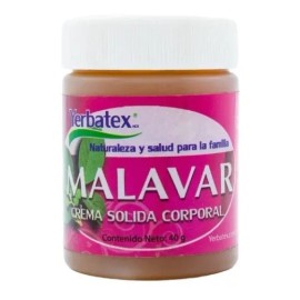 Pomada De Malavar, Crema Sólida Corporal, Frasco De 40g Hierbas