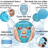 Cold Face Eye Mask Ice Pack Reduce Facial Puff, Dark