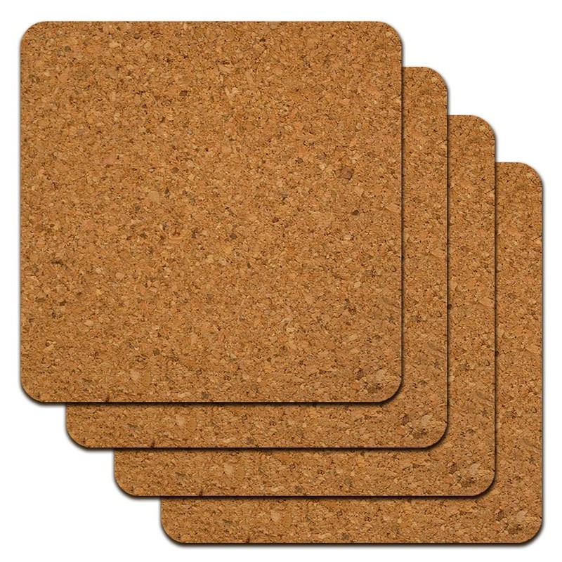 Bee on Honeycomb Low Profile Novelty Cork Coaster Set