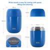 WayEee Food Flask, Stainless Steel King Food Jar with Folding