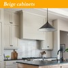 20 PCS Black Matte Kitchen Cabinet Knobs, 27mm Round Alloy