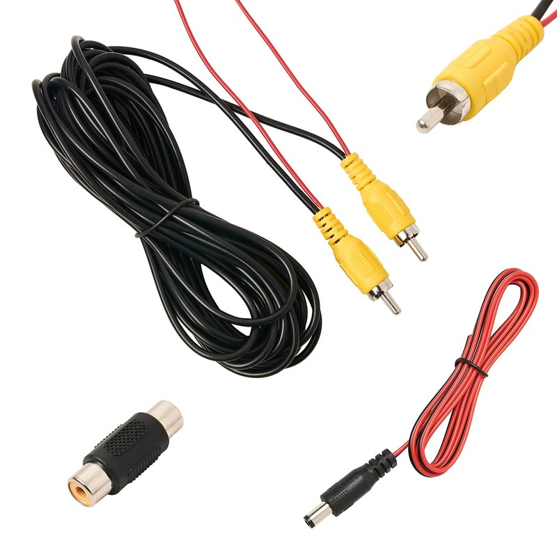 QDiShi Backup Camera RCA Video Cable, Car Reverse Rear View