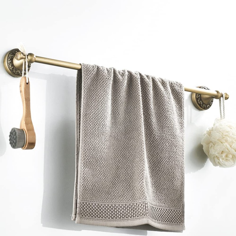 WINCASE Antique Brass Bathroom Accessories, Retro Adjustable Bathroom Hardware, Brass