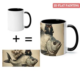 Premier 11oz Ceramic Mug Custom Printedcapacity: 11 oz, color: White