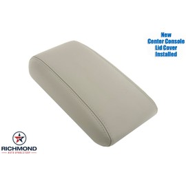 Richmond Auto Upholstery - Replacement Genuine Leather Center Console Lid Cover, Tan (Compatible with 2011-2021 Jeep Grand Cherokee Overland)