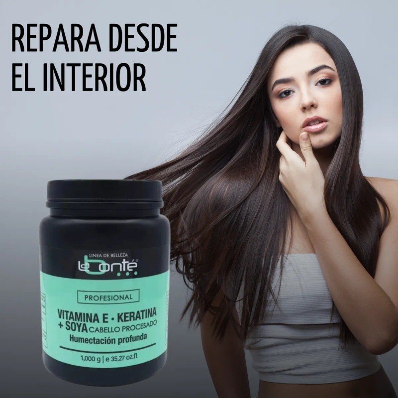Crema Hidratante Con Keratina Vitamina E Y Soya Labonté 1kg