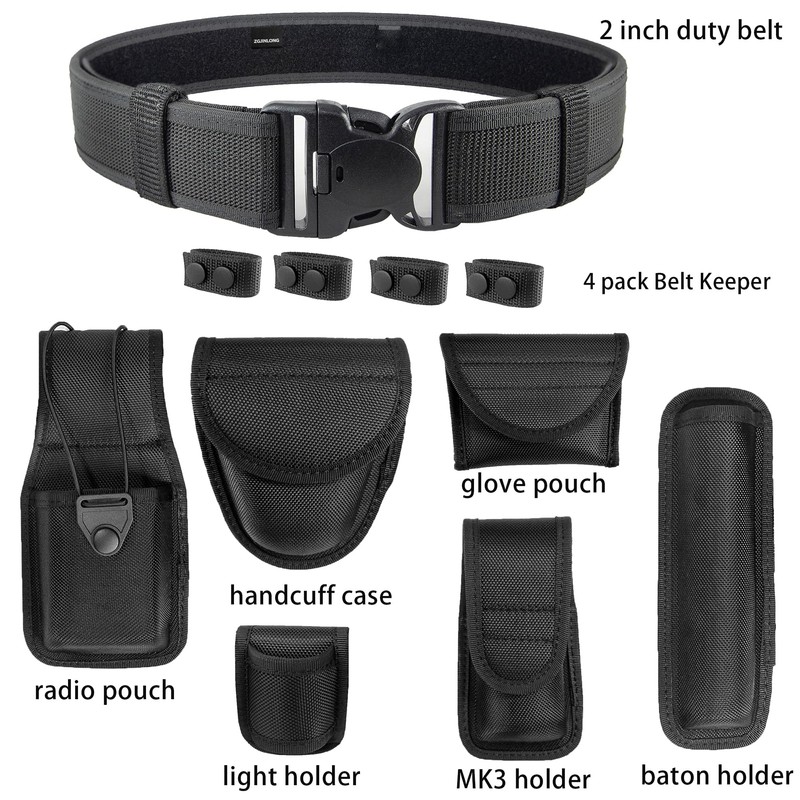 ZGJINLONG police Utility Duty Belt Rig police Molded Pouches Kit
