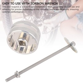 Bottom Bracket Tool, Bike Bottom Bracket Remover Fits Praxis T47 12 Notch 50.4mm OD with 1/2 Inch Torsion Key Drive