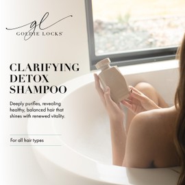 Goldie Locks Clarifying Shampoo - Sulfate-Free Deep Cleansing Detox for Scalp and Hair - Removes Buildup and Excess Oil - Safe for Extensions & Color-Treated Hair - Protein-Free - 33.8 fl oz
