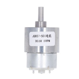 DC Gear Motor 8RPM Aluminum Brass High Hardness Abrasion Resistance Stable Transmission Speed Reduction Motor DC6V